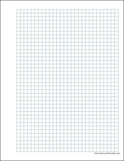 Free Punchable Graph Paper 4 Squares Per Inch Solid Blue From Formville